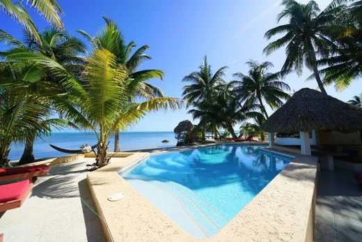 Overwater cabana, Ambergris Caye