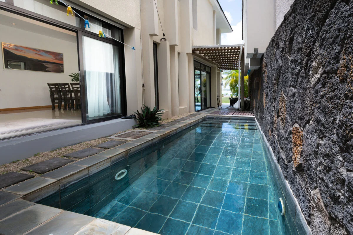 Beachfront villa, Indian Ocean