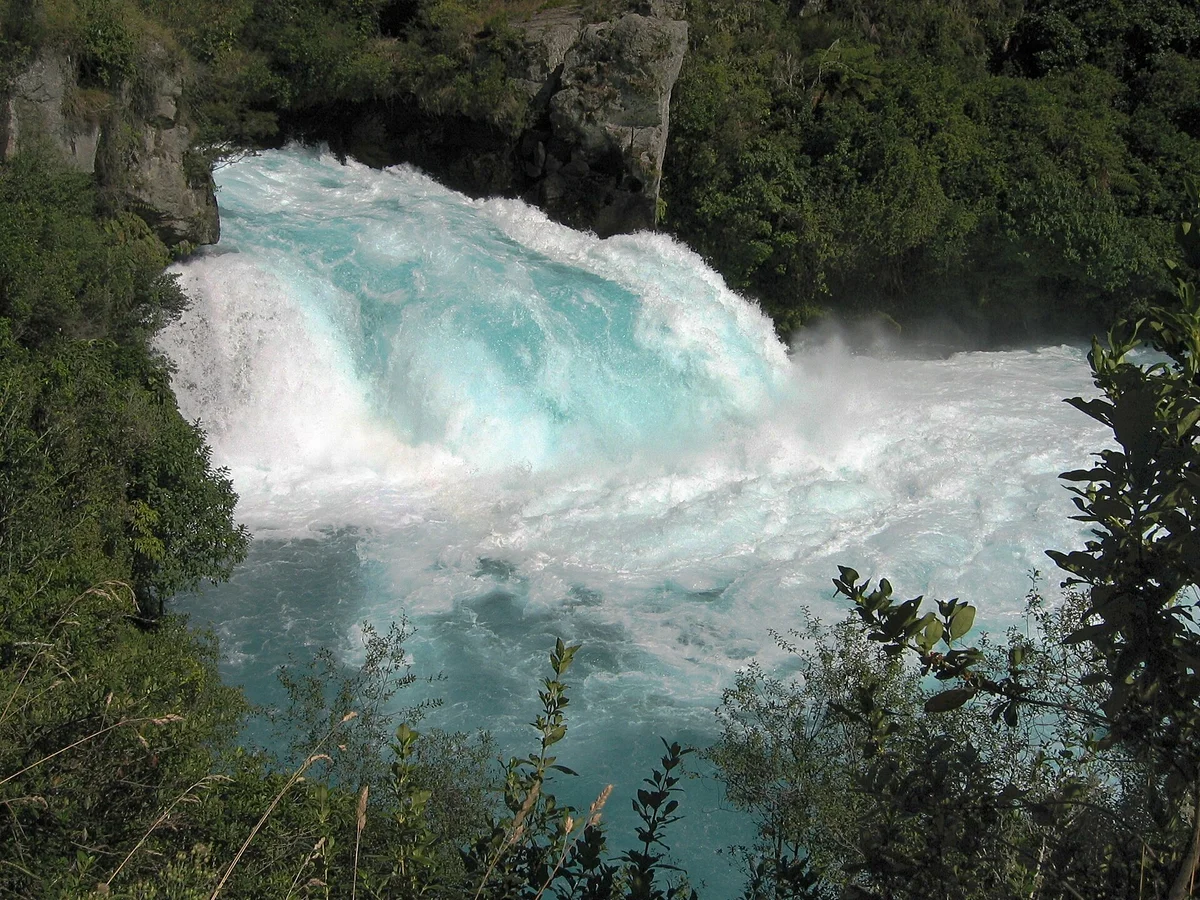 Huka Falls, Lake Taupo, New Zealand — Huka Lodge estate