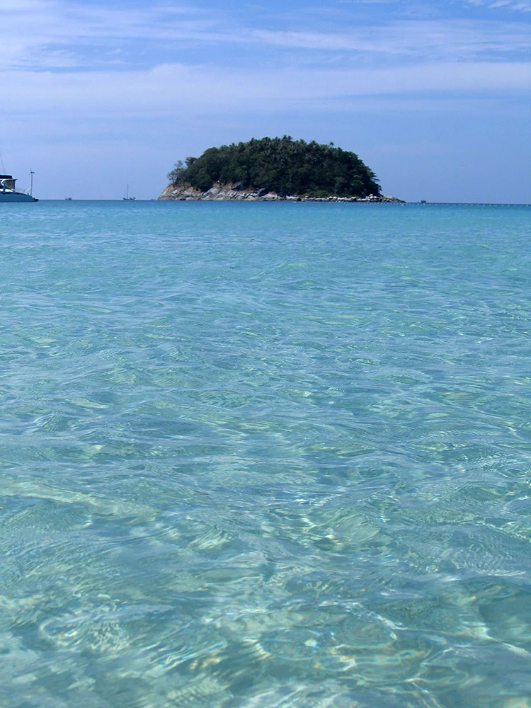 Kata Beach and Phuket coastline, Thailand — near Keemala tree pool villas