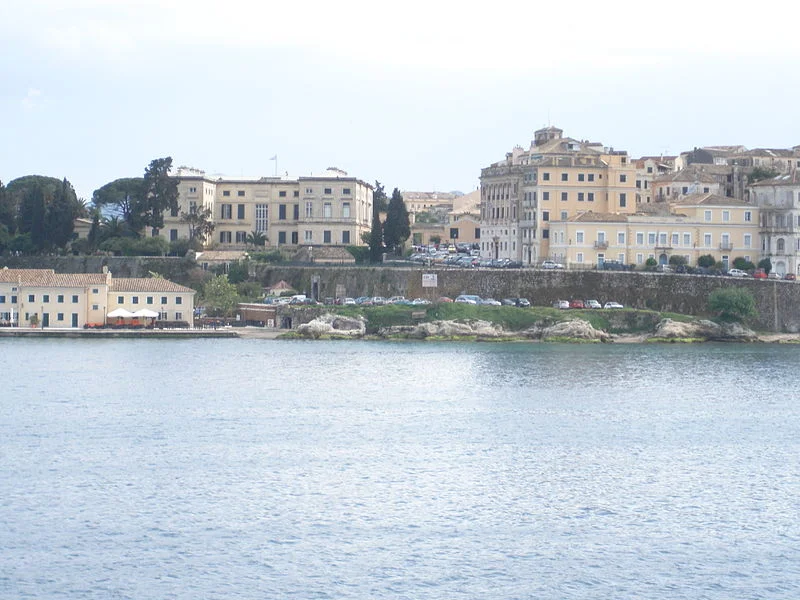 Corfu island coastline, Ionian Islands, Greece — Domes Miramare villas